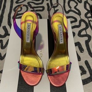 AQUAZURRA 105Mm So Nude Plexi Sandal - Sunrise